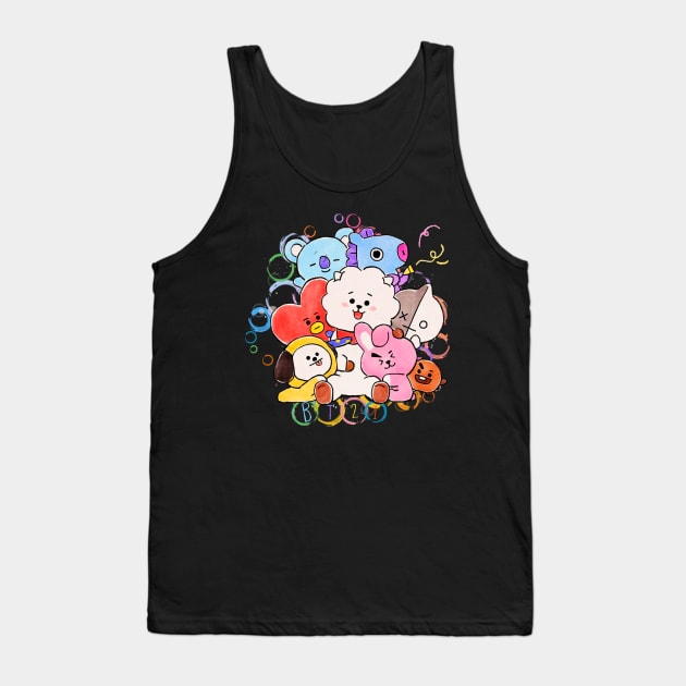 BT21- BTS LOVE Tank Top by valival